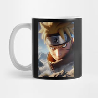 Naruto top a mountain peak Mug